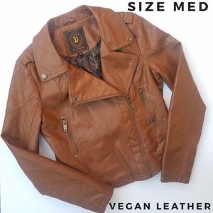 ⚡NEW⚡UO Style Vegan Leather Cropped Moto Jacket
